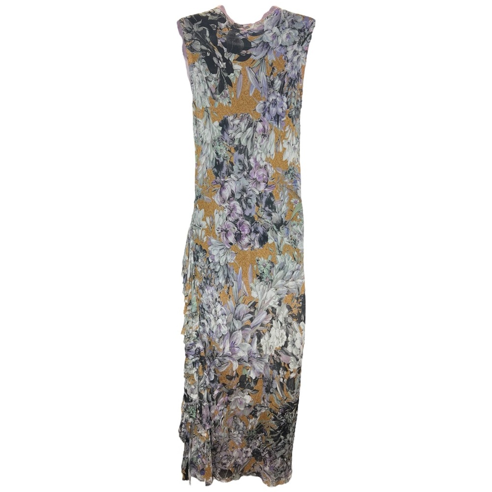 Dries Van Noten Depasi Silk Floral Midi Dress - Picture 3 of 3